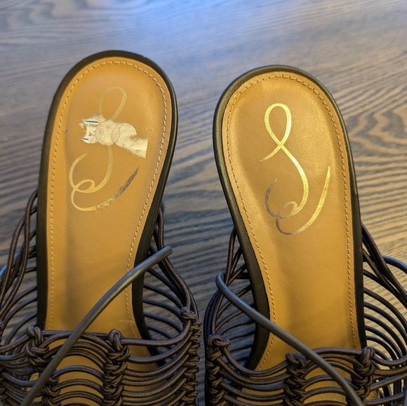 Sam Edlman Brown Trinity Ankle Tie Pumps Size 9 - Picture 5 of 8